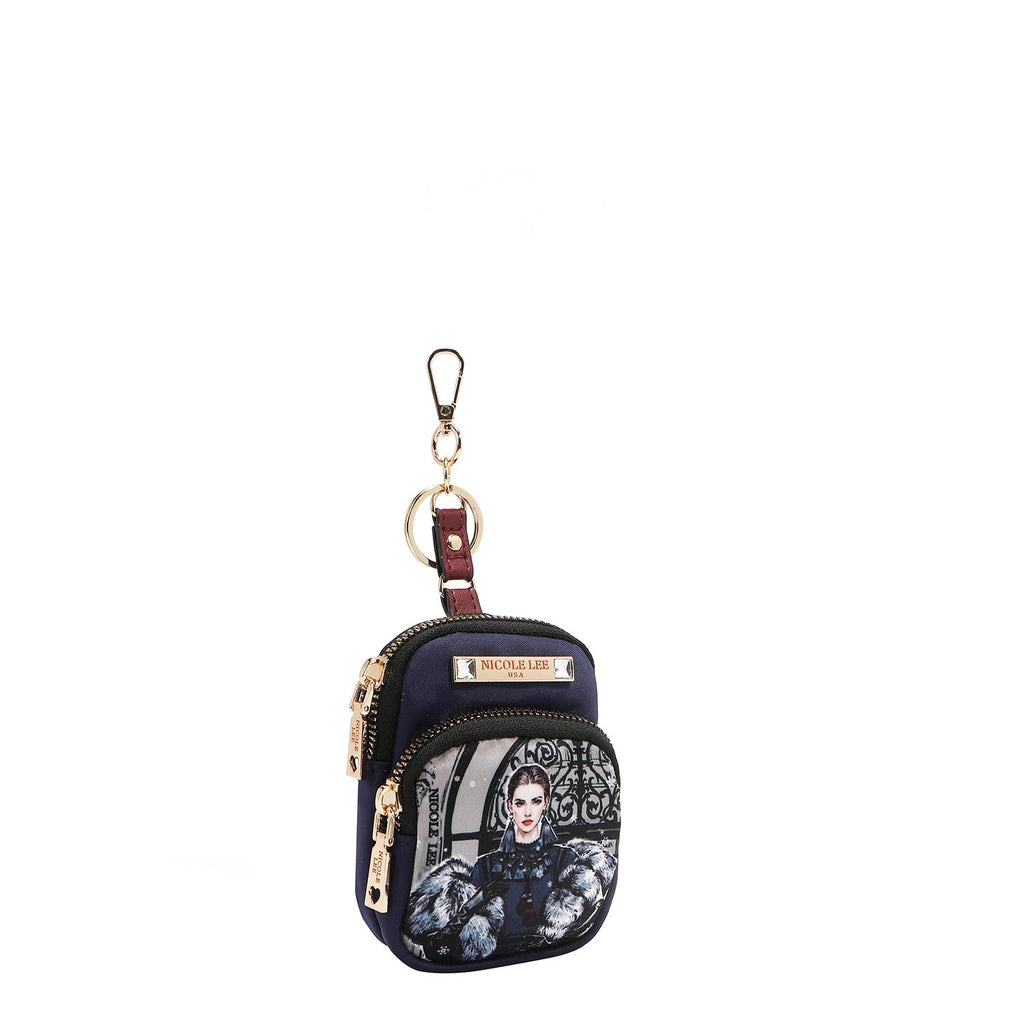 Llavero/Monedero Mini Mochila Nicole Lee Print Moda FW25