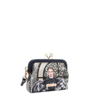 Mini Monedero Nicole Lee Moda Broche Kisslock Correa FW25