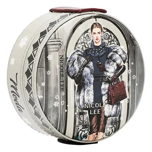 Cartera Nicole Lee compacta de cierre Print Best Smile FW25