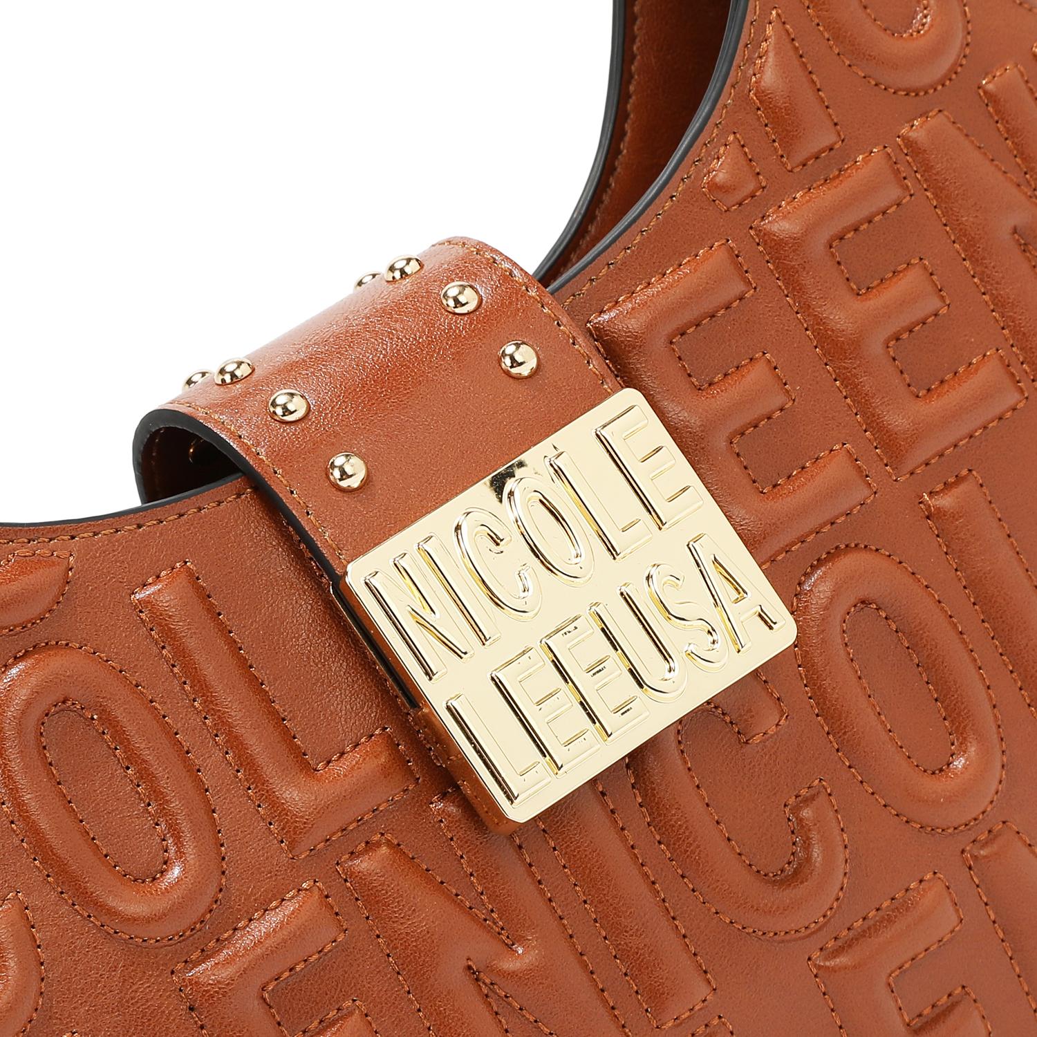 Bolsa hobo Nicole Lee en relieve con monedero FW25