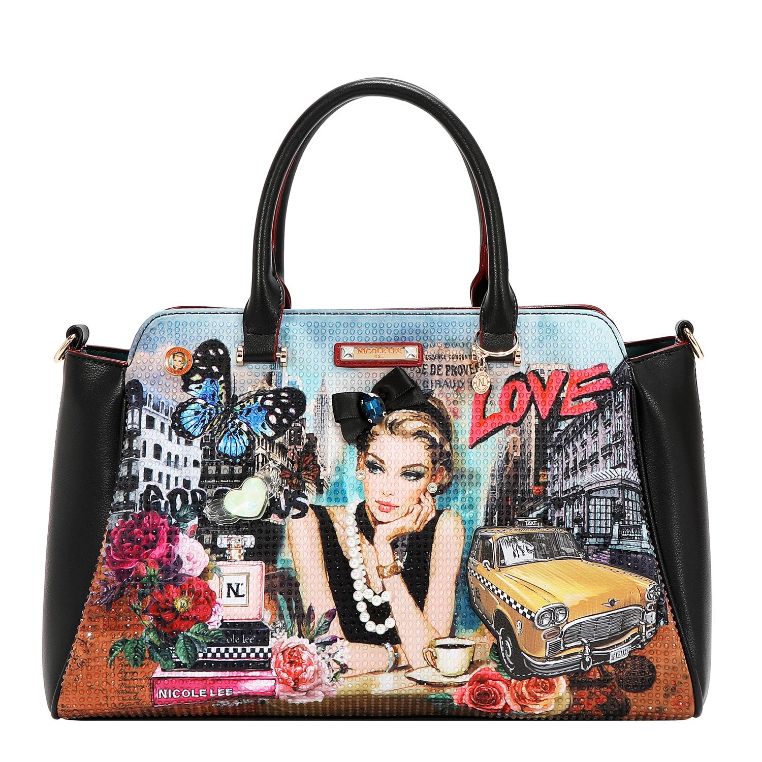 Bolsa Tipo Satchel Nicole Lee Print Sabina Imagines SS26