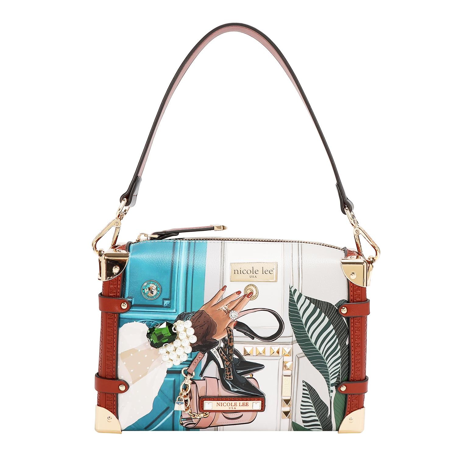 Bolsa Cuadrada Nicole Lee Estampada Emotion SS26