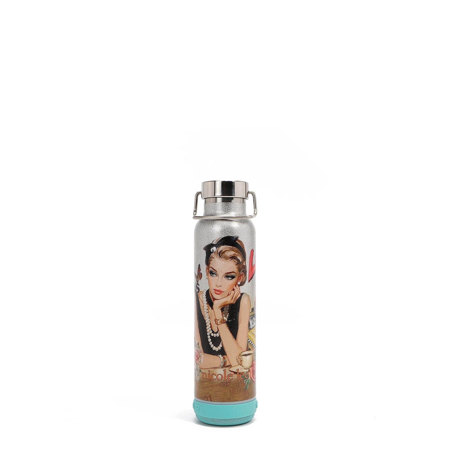 Termo De 600ml Nicole Lee Con Bocina Bluetooth Sabina SS26