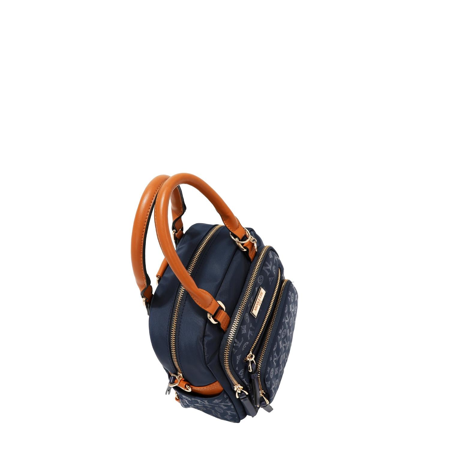 Bolsa cruzada Nicole Lee de nylon holográfica FW25
