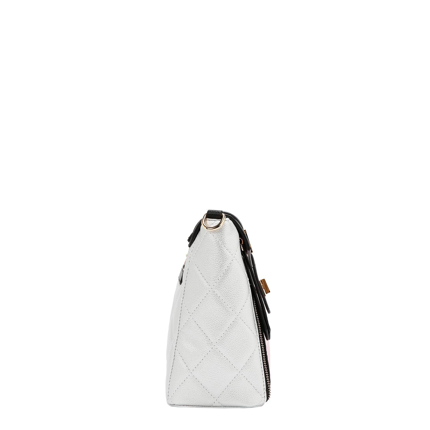 Bolsa Cruzada Con Grabado Smurfs by Nicole Lee FW25