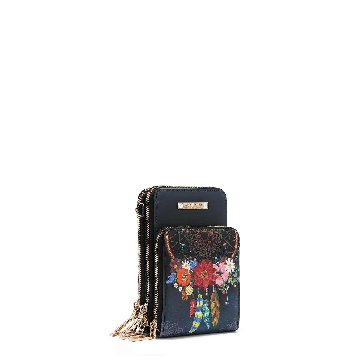 Bolsa Portacelular Nicole Lee estampada Dream Comes TrueFW25