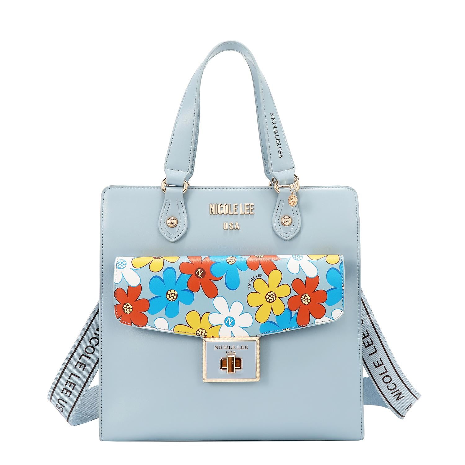 Bolsa Tote Nicole Lee Con Estampado De Flores FW25