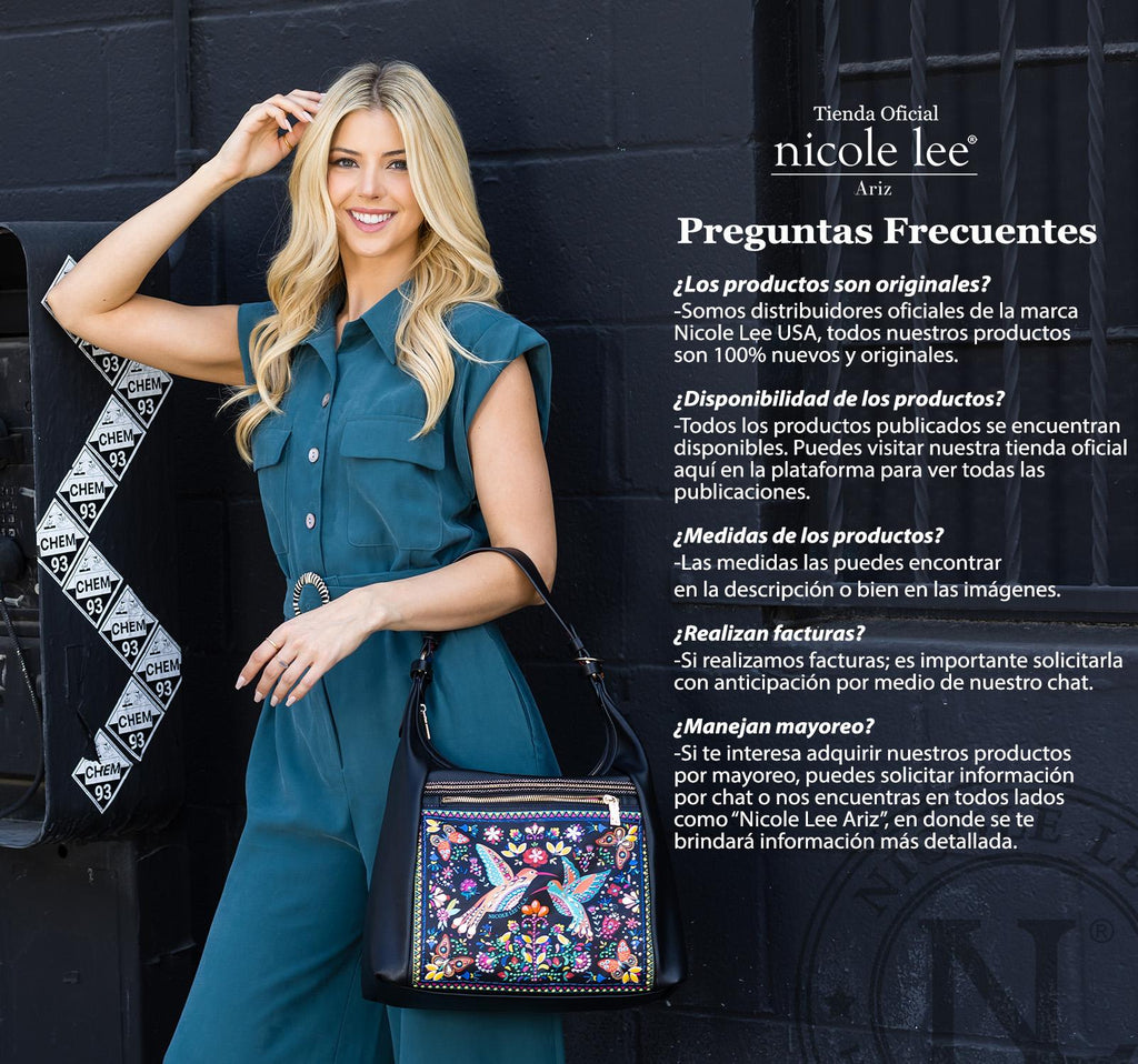 Bolsa Crossbody de Nicole Lee Estampado Queen Cleopatra FW25