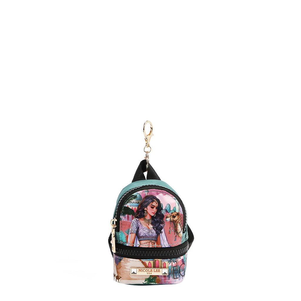 Llavero/Monedero mini Mochila Nicole Lee Queen CleopatraFW25