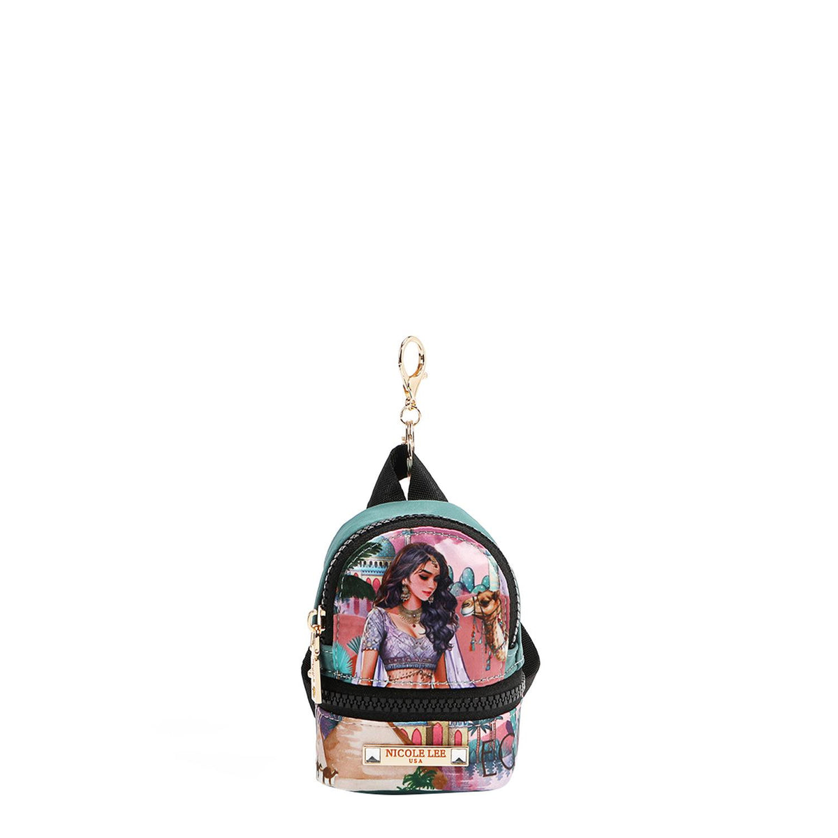 Llavero/Monedero mini Mochila Nicole Lee Queen CleopatraFW25