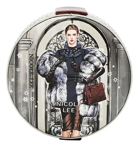 Cartera Nicole Lee compacta de cierre Print Best Smile FW25