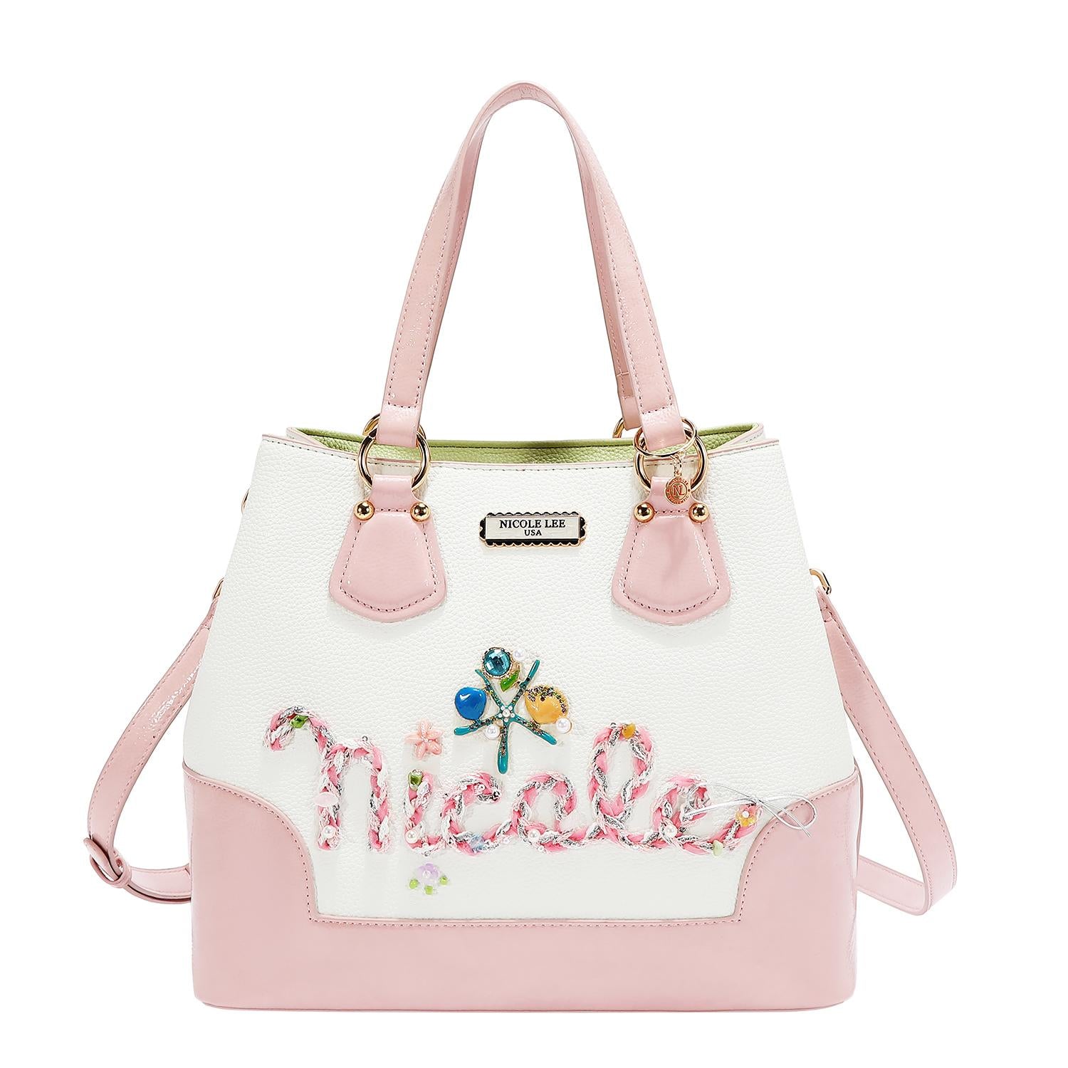 Bolsa Shopper Nicole Lee Con Correa Estilo Playa Ocean SS26