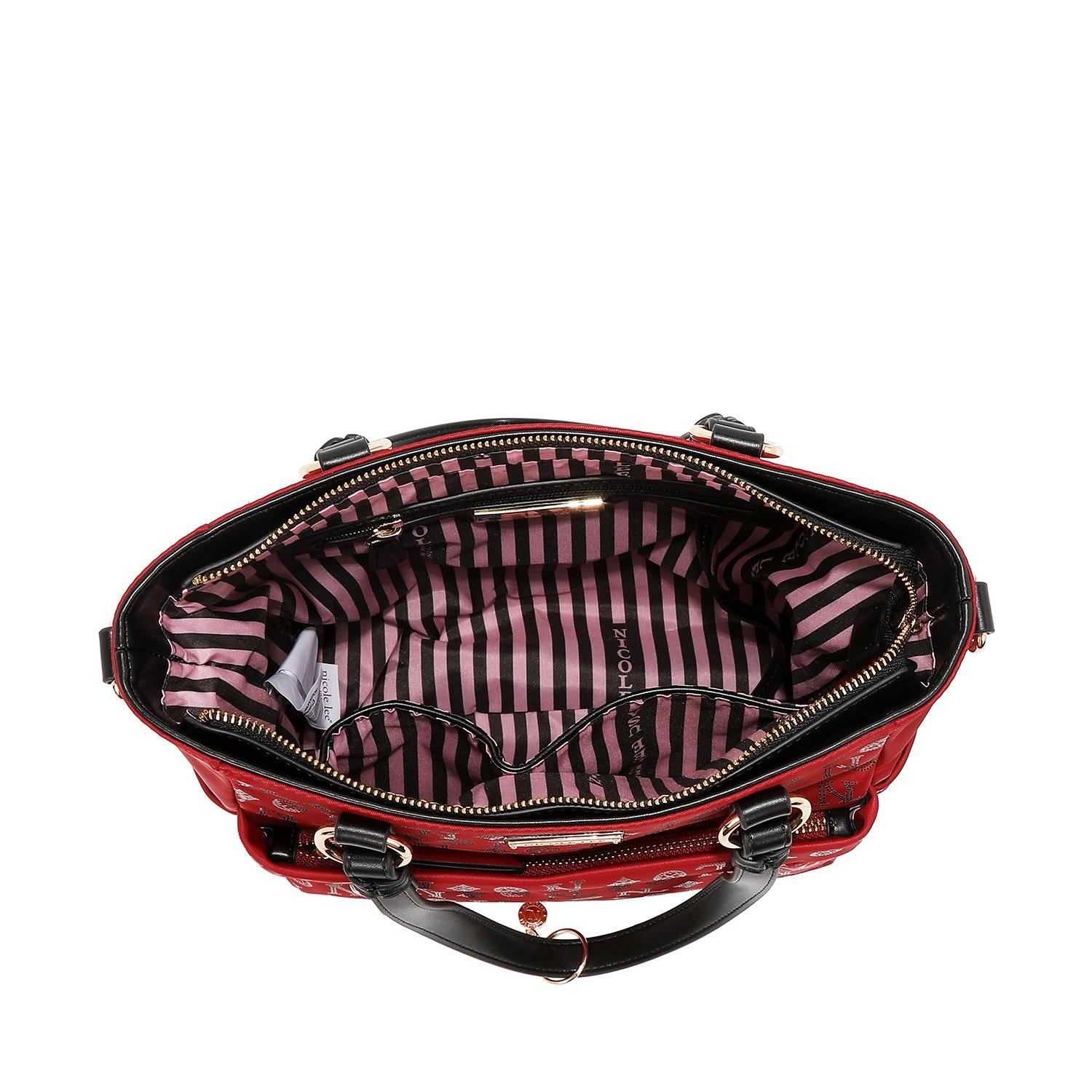 Bolsa tote Nicole Lee de nylon holográfica FW25
