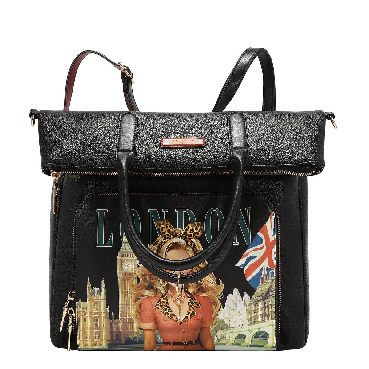 Set De 5 Piezas Bolsa Y Accesorios Print London Eye FW26