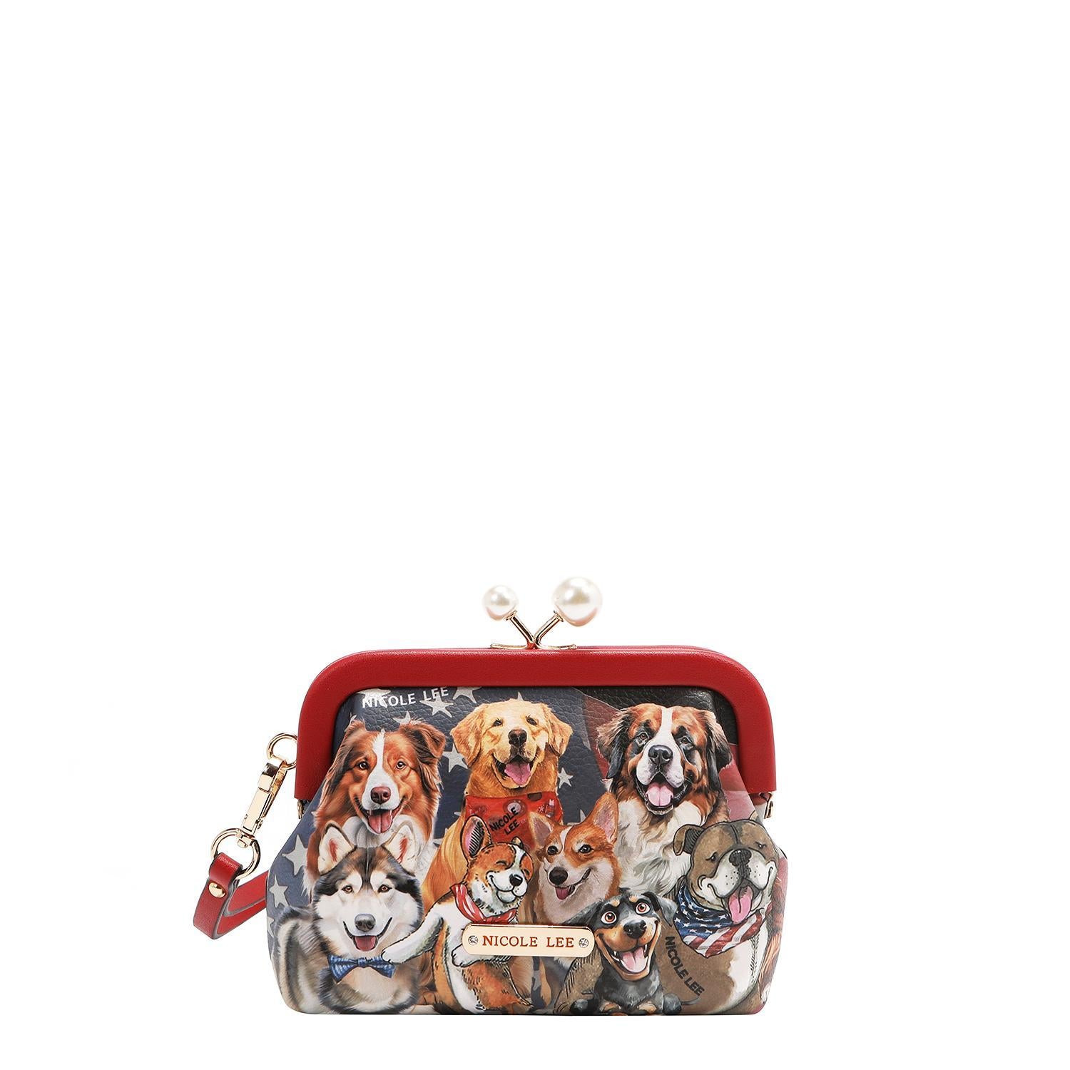 Mini Monedero Nicole Lee Broche Kisslock Y Correa Best FW25