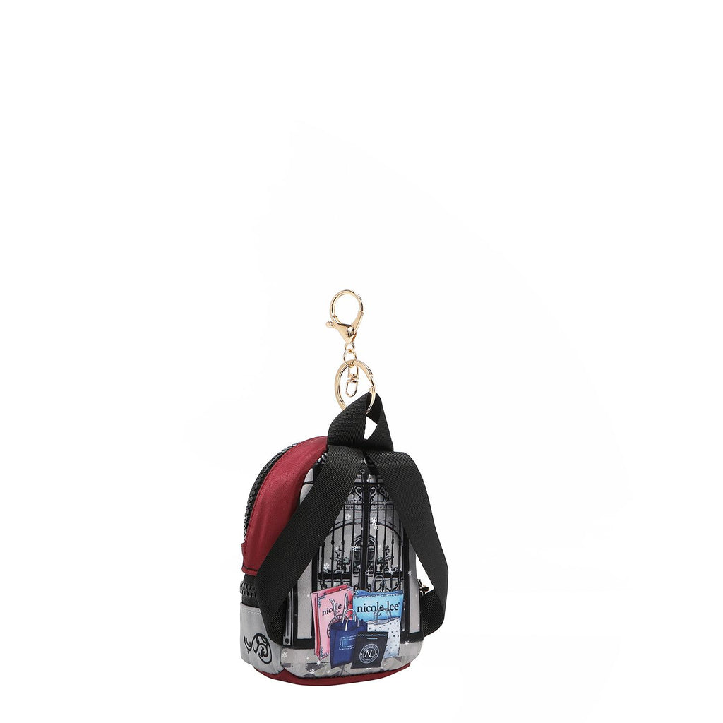 Llavero/Monedero mini Mochila Nicole Lee Print Moda FW25