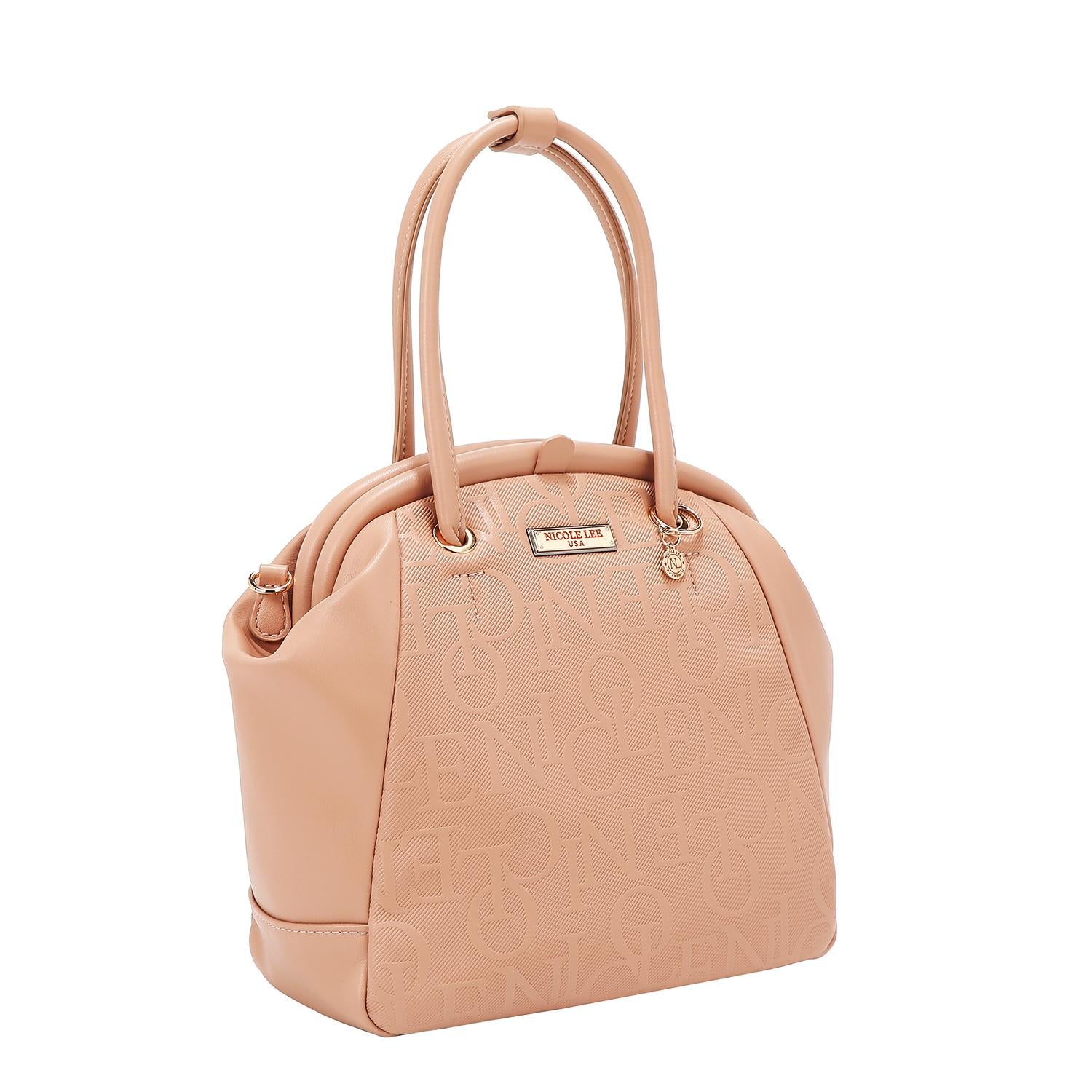 Bolsa Frame Nicole Lee Con Relieve y Asas Largas FW25