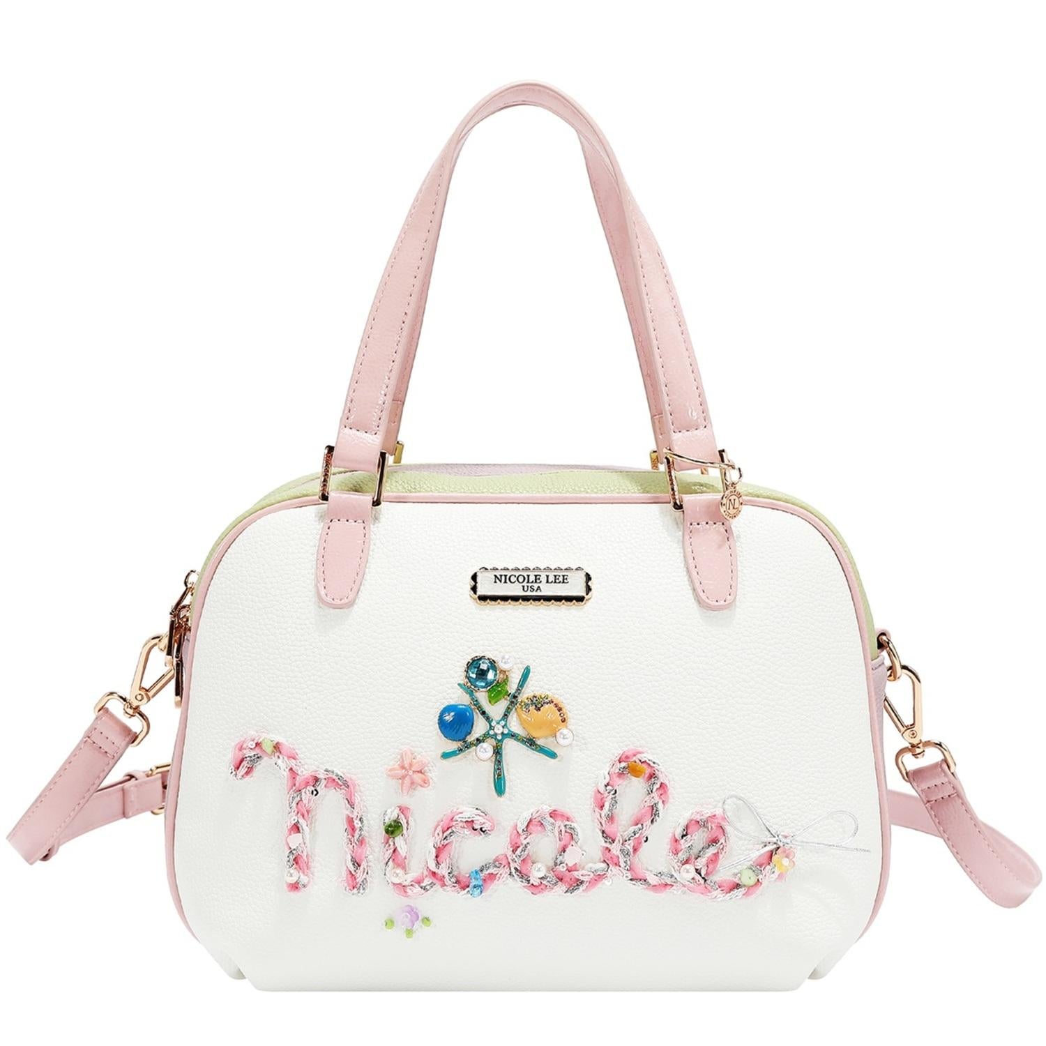 Bolsa Nicole Lee Tipo Boston Estilo Marino Ocean SS26