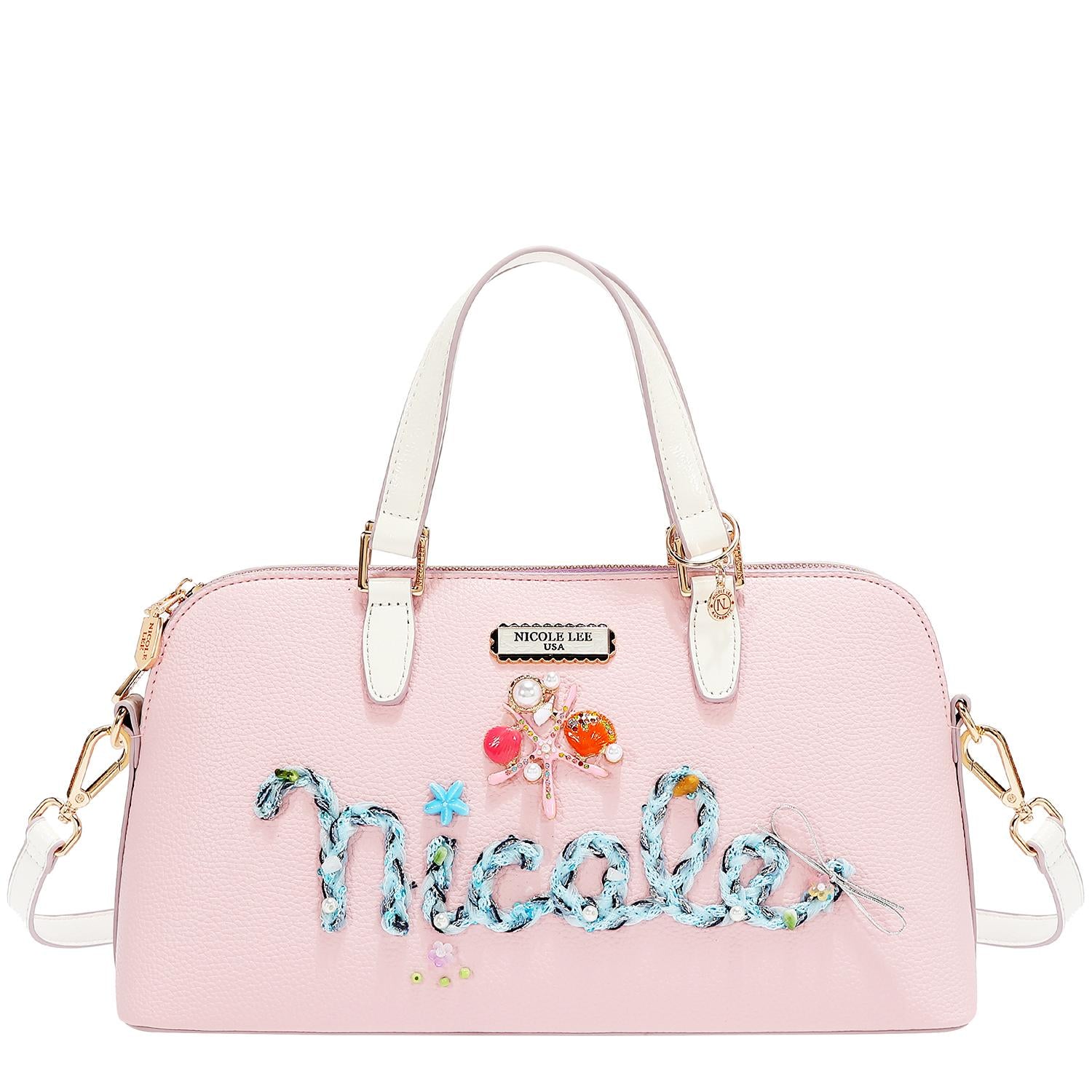 Bolsa Nicole Lee Tipo Bowler Estilo Marino Ocean SS26